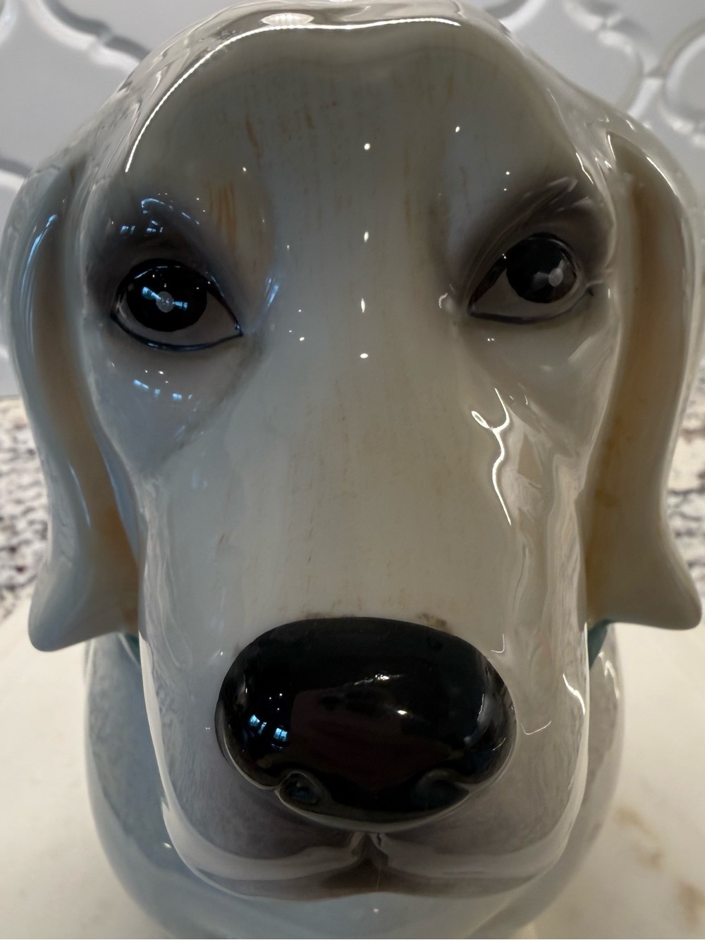 The Pioneer Woman “Lucy” White Labrador Retriever Dog Cookie Jar RARE RETIRED